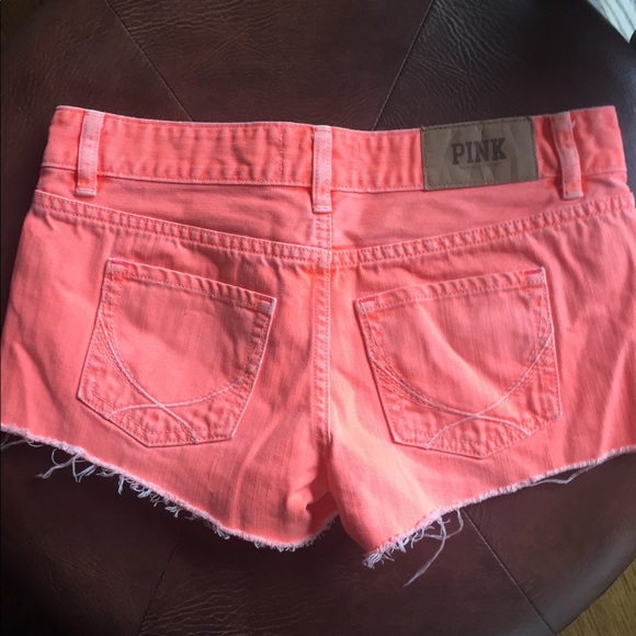PINK VS Orange Cut-Off Shorts - Picture 6 of 7